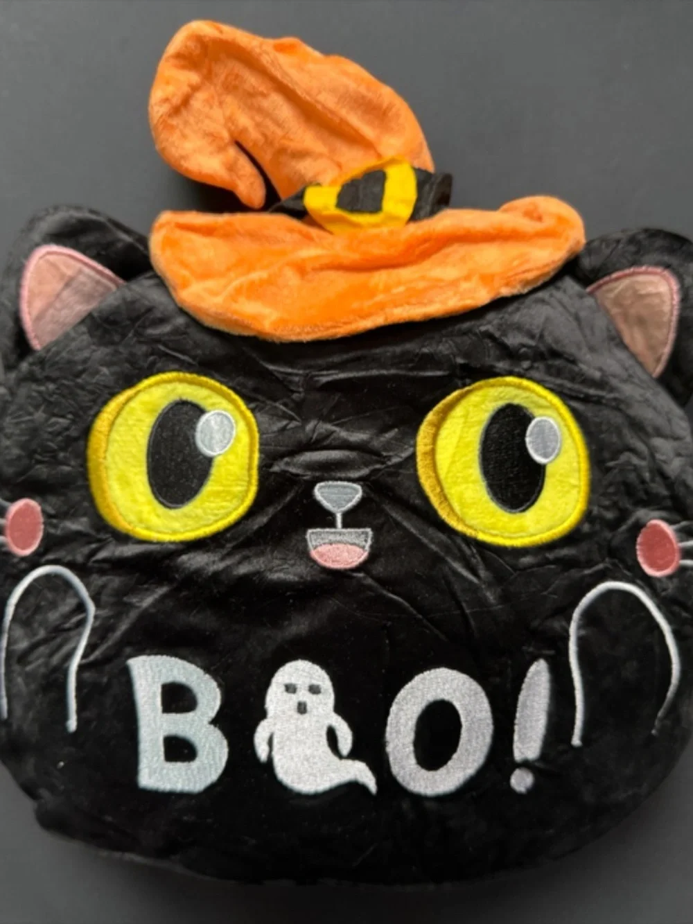 Halloween Black Cat Plush Hidden Baby Cats Squishy Plush NWT